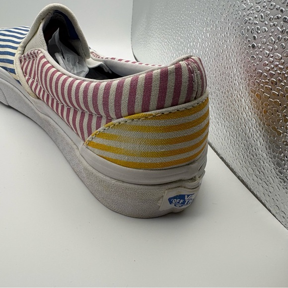 Vans Classic Slip-on Deck Club Mix Stripes 7 sneakers walking casual - Picture 4 of 10